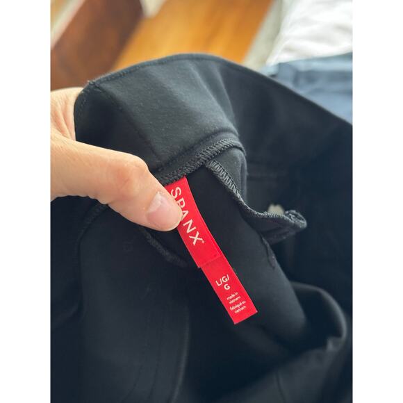 SPANX The Perfect Fit Black Ponte Kick Flare Pants Size Large - Picture 7 of 7